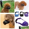 Dog Training Obedience Soft Muzzles S-2Xl Size Air Mesh Breathable Drinkable And Adjustable Loop Dogs To Prevent Biting Barking Su Dhuzw