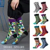 Ny Hombre Casual High -Quality Goods Leverans Man Socks Colorful Clothing Socks 8 Par Lot No Box1737
