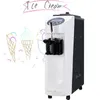 La máquina de helado suave vertical de 3 sabores mixtos LINBOSS está hecha de acero inoxidable y tiene una vida útil más larga de 1000W