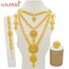 Bruiloft Sieraden Sets Dubai Sieraden Sets Goud Kleur Ketting Oorbel Set Voor Vrouwen Afrikaanse Frankrijk Bruiloft Sieraden Ethiopië Bruids Geschenken 230630