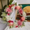 Fleurs décoratives réaliste guirlande décoration colorée suspendue fête d'anniversaire porte d'entrée guirlande faveurs ornementales