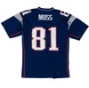 Jersey de futebol costurada 54 Teddy Bruschi 24 Lei 93 Seymour 37 Harrison 28 Martin 11 Bledsoe 81 Randy Moss 7 Vollmer 1996-2009 Mesh Retro Rugby Jerseys Men S-6xl