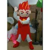 Röd prestanda läcker pizza mascot halloween tecknad kläder födelsedagsfest snygg kostym maskotte