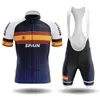 Racing Sets 2023 Spanje Pro Cycling Team Bike Complete Zomer Jersey Set Sneldrogende Heren MTB Fietsshirt Wit Maillot Ropa Ciclismo