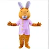 Nuovo personaggio per adulti Deluxe Bugs Bunny Rabbit Mascot Costume Halloween Christmas Dress Full Body Props Costume da mascotte