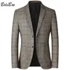 Męskie garnitury Blazers Bolibao Spring Autumn Męs British Printed Wedding Business Casual Male Formal 230630