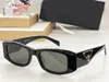 Designer logo p Sunglasses Men's and Women's Square Plate Glasses Beach Street Shooting Style Sun Protection Sunglasses