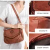 イブニングバッグイブニングバッグAnnmouler Brand Women Shourdeld Vintage PU Leather Crossbody Hollow Out Ladies Satchel Brown Retro Handbag for Girls 220902 Z230630