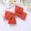 7.5*5.5 CENTIMETRI di Modo Ricamato Archi Infantile Tornante Carino Fatto A Mano Bowknot Capelli Del Bambino Pinze Bambini Copricapo Regalo Di Compleanno