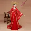 Kvalitetskläder Original Imperial Princess Hanfu kostym röd svansdräkt bredärmad dominerande kinesisk drottningens bröllop dr242x