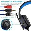 Xbox One PS4 PC를위한 GS400 스테레오 게임 헤드셋 MIC 노이즈 취소 LED 조명이있는 Sourd Sound Overear Gaming Headphone HEA3209054