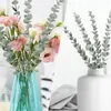 Decorative Flowers Simulated Eucalyptus Leaves Faux Plants Stems Artificial Wreath Fake Ornament Simulation Plastic Decor