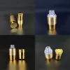 15ml 30ml 50ml 80ml 100ml Airless garrafa de bomba de plástico hot stamp ouro recipiente de óleo essencial sub-frasco Moda