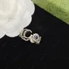 Luxe ontwerper Zilveren bloemen brief Sieraden Sets Mode Tijger hoofd ketting Armband Ring voor vrouwen party Bruiloft sieraden hoge kwaliteit met doos
