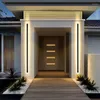 Applique murale moderne intérieur extérieur longue bande LED étanche IP65 aluminium jardin porche lumière chambre couloir éclairage