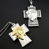 Hanger Kettingen Jesus Cross Face Rvs Ketting Voor Mannen Vrouwen Sieraden Groothandel Drop HZP223Pendant