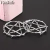 Anelli con bottone a campana per ombelico Anelli con bottone a campana per ombelico Vankula 2PC Fashion Pentagram Wreath Tappi in acciaio inossidabile Indicatori di peso dell'orecchio Tunnel Piercing Z230630