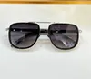 Gold Black Square Pilot Sunglasses Grey Gradient Lens Mens Summer Sunnies gafas de sol Sonnenbrille UV400 Eyewear with Box