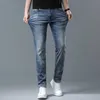 Мужские джинсы дизайнерские весенние новые мужские брюки европейский модный бренд джинсы облегающие брюки эластичные тонкие D7LM