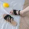 Sandales d'été chaussures femme plat Sandalias Mujer fines bandes gladiateur plage dames tongs diapositives 230630