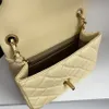 Mini sacs à rabat de styliste, sacs à chaîne de luxe, sacs à bandoulière en cuir de veau de qualité 1:1, 18CM