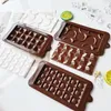 Bakformar 3 stilar silikon choklad mögelverktyg non-stick cake mögel gelé godis 3d diy mögel kök tillbehör