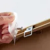 Gancho de pared de PVC, clavos adhesivos fuertes, póster de pared, sin costuras, impermeable, duradero, transparente, para cocina, baño, tornillo