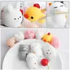 Giocattolo di decompressione 30Pcs Squishies Kawaii Mochi Mini Animal Allevia i giocattoli antistress Regali morbidi Squishy Simpatici animali Giocattoli antistress Vari pezzi casuali 230629