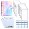 Gift Wrap Budget Book Transparent Stickers Savings Binder Money Organizer Cash Soft Zipper Envelopes Sheets Small