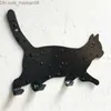 Hooks Rails Hooks Rails Metal Key Hanger Cat DecorativeTail Shaped Kitchen Wall Door Holder Clothes Storage Rack Seamless Tool Accessories 230327 Z230630