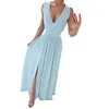 Casual Dresses Women Beach Sexy Dress Summer Party A Line V Neck Midi Formal Long Elegant Female Vestidos 2023