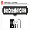 Luz de trabajo LED para automóvil 9 pulgadas 36 Luz 108W Tira de reflector LED Luces de trabajo auxiliares Faros delanteros para automóviles todoterreno