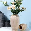 Vasi 2X Vaso in legno Decorazione Tavolo da soggiorno Articoli in legno massello Ornamento per bottiglie di fiori Decorazione per la casa x0630