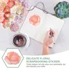 Garrafas de armazenamento 40 folhas adesivos florais decalques de garrafa de água botânica viagem scrapbooking diário decoração kit de suprimentos decorativos de plástico