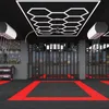 LED-Hexagon-Garagendeckenleuchten 110 V 220 V Garage LED-Wabenlicht Auto-Detaillierungs-Arbeitslicht Auto-Schönheitsbeleuchtung für Autowerkstattausrüstung