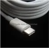 Kable telefonu komórkowego 1PC/LOT OEM Typ jakości C do USB 1m/2m Mobilne Kabel danych Szybkie ładowanie Bez pudełka telefony dostarczania DHXZM