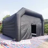 8x4,5 m fyrkantig svart uppblåsbar nattklubbtält Giant Poratable VIP Party Cube Night Club Bar med fläkt