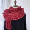 Cachecol Feminino Cachecol Inverno Clássico Quente Grande Cobertor Envoltório Xale Estilo Coreano Borlas Xales Bandana Pashmina Wraps