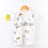 Ensembles de vêtements 3m24mois Bébé Garçon Pyjama Combinaison 100 Coton Enfants Fille Garçon Barboteuses Mode Casual Cool Toddler Infant Unisexe Onepiece 2022 J230630