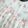 Robes de fille Mode d'été Imprimé floral Bowknot Backless Girls Princess Tutu Dress