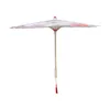 Paraplyer trämekorolja papper paraply kinesisk stil vacker dans 82x50 cm grön trasa miss