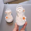 Sandalen Zomer Prinses Schoenen Voor Meisjes PU Leer Zachte zolen Reizen Strand Kids Baby Baby Peuter antislip 230630