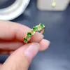 Cluster Rings Natural Diopside/Citrine/Amethyst S925 Sterling Silver Various Stones Ring Fine Fashion Weddings Jewelry For Women MeiBaPJFS