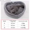 Łóżka dla kota meble kota meble meble urocze w kształcie serca dla szczeniaka bawełniane aksamitne miękkie kociak śpiący Kennel ciepłe akcesoria gniazda pet 230222 Z230630