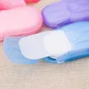 Hands tvål tabletter engångs tvålpapper tvätt rengöring hand för badkök utomhus rese camping vandring (färg slumpmässig)