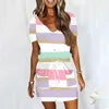 Casual Dresses Summer For Women Short Sleeve Beach Mini Sundress Flowy Dress with Cocktail