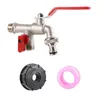 Bathroom Sink Faucets Tank Adapter S60X6 1/2" Garden Hose Faucet Water Connector Tap Replacement Fitting Valve Supplies