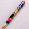 Ballpoint Pens Hero 767 Metal Rollerball Pen with Refill Beautiful Colored Ink Medium 07mm Golden Clip for Business Office 230630