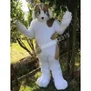 Husky Tilki Köpek Kürk Deri Ceket Maskot Kostümleri Karnaval Cadılar Bayramı Hediyeleri Unisex Yetişkinler Fantezi Parti Oyunları Kıyafet Tatil Açık Hava Reklam Kıyafet Takım Elbise