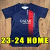 Kobiet dziewczyny 23 24 koszulki piłkarskie Messiss 30 Mbappe Hakimi Sergio Ramos Wijnaldum Football Shirt 2023 2024 SETS MUNOFORM Enfants Maillot de Foot Woman